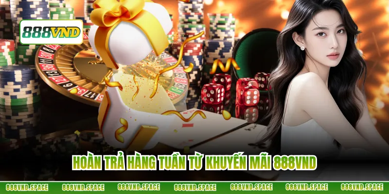 Hoàn trả hàng tuần từ ưu đãi 888VND