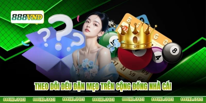 Theo dõi đều đặn mẹo trên cộng đồng nhà cái